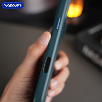 Étui de téléphone VAWI B403 antichoc en PC avec motif antidérapant, logo personnalisé, pour iPhone 15 16 17 Pro Max, coque magnétique