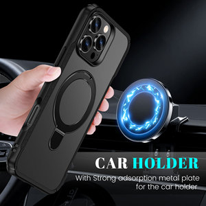 สำหรับ iPhone 17 Pro Max รุ่นแข็งแรงทนทาน 360 องศา °   ขาตั้งโทรศัพท์แบบวงแหวนสำหรับ iPhone 15 Pro Max ป้องกันแรงกระแทกระดับทหาร สำหรับเคส iPhone 16 แบบแม่เหล็ก - Product Image 3