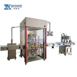 BSK-LAS02 automatic engine oil filling machine paste servo 2 heads filling capping machines