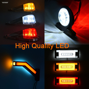 12V24V xe tải Trailer LED hai mặt bên đánh dấu đèn an toàn làm việc tín hiệu phác thảo giải phóng mặt bằng chỉ số ánh sáng - Product Image 5