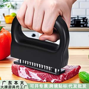 เครื่องนวดเนื้อสแตนเลส 48 เข็ม อุปกรณ์ครัวสำหรับทำให้เนื้อวัวและเนื้อหมูนุ่มขึ้น - Product Image 4