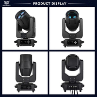 MOWL al aire libre IP65 impermeable Luz de escenario 350W 380W DMX haz 350 380 Luz de cabeza móvil con anillo de Halo