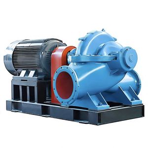 Pompe centrifuge horizontale à double aspiration en acier inoxydable grande capacité pour drainage, irrigation et lutte contre les inondations à haut débit - Product Image 4