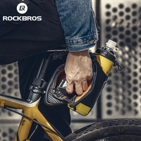 Tas Sadel Sepeda ROCKBROS C32 Reflektif untuk MTB dan Sepeda Jalan Raya dengan Kantong Botol Air, Tahan Air, Aksesoris Bersepeda