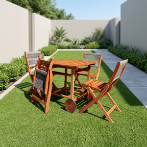 Factory Price Solid Wood Modern Restaurant <b>Dining</b> Table <b>Chair</b> Set for Hotel Outdoor Use Durable Eco-Friendly Vietnam Origin - Product Image 2