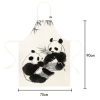Tablier sans manches en polyester lavable à bavette imperméable en poly imprimé personnalisé pour cuisine salon de barbier enfants femmes hommes