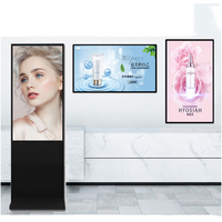 Reproductor de Publicidad LCD de Alta Luminosidad con Soporte de Pie, Antideslumbrante, Impermeable, Señalización Digital con Carcasa Personalizada para Áreas Públicas