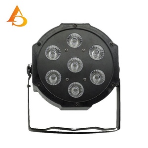AICPOSE Productos al por Mayor, 7 Piezas, Luz LED Par RGBWAUV 6 en 1, Mini, DMX512, Iluminación de Escenario - Product Image 2