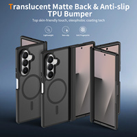 Nouvelle coque de téléphone mate tendance pour Samsung Z Fold 8, accessoires de téléphone portable pliables magnétiques antichoc pour Galaxy Z Fold 7 8