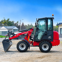 Chargeuse compacte diesel Landward de 2,5 tonnes, petite chargeuse sur pneus, matériel de construction, chargeuse agricole avec moteur EPA pour espaces étroits