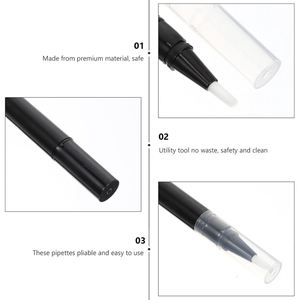 Custom Logo 1.5ml 2ml 3ml 5ml Cuticle Oil <b>Pen</b> Empty Transparent/Black/White/<b>Gold</b>/Silver Screen Printing Cosmetic Nail Care Twist - Product Image 3