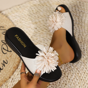 Sandalias de Verano 2025 de Color Sólido, Punta Redonda, Plataforma Gruesa, Modernas y Casuales para Mujer - Product Image 2