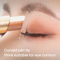 GECOMO Stick à paupières dégradé 3 tons, finition scintillante au toucher magique, longue durée et hautement pigmenté, maquillage des yeux, fard à paupières