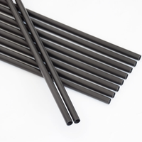 Fûts de queue de billard en fibre de carbone de haute qualité de 12,4 mm, pré-coniques, avec embout en mousse et insert de joint