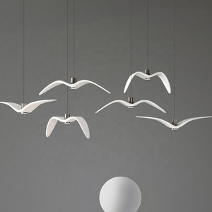 Restaurante nórdico bar Gaviota candelabro Creativo Moderno café ropa Hotel recepción decorado resina candelabro colgante Luz - Product Image 3