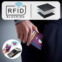 Dompet Anti Maling Qi Qiang Laris Manis, Logo Custom, Pemblokir RFID, Kulit Asli Crazy Horse, Tempat Kartu, Muat 3 Kartu