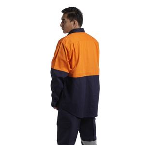 Camisa de Trabajo de Seguridad de Alta Visibilidad, Ignífuga, Antiestática, de Algodón, Marca DA, para Soldadura y Construcción, PP - Product Image 6