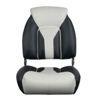 Siège marin pour bateau rapide/bateau de pêche - Siège du conducteur - Pliable, résistant aux UV, imperméable, résistant au soleil, en cuir