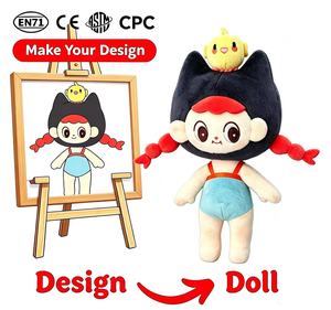 Peluche personnalisée OEM ODM, jouet en peluche moelleux, poupée en peluche personnalisée, certifiée CPC EN71, logo personnalisé Kaikai Kiki - Product Image 3