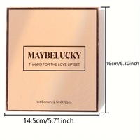 Coffret cadeau de gloss à lèvres 12 couleurs, kit de gloss à lèvres rouge nude mat et scintillant, gloss à lèvres longue tenue et waterproof, coffret cadeau de maquillage pour les lèvres pour femmes