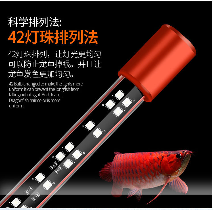 玛音马印龙鱼三原色亮化龙鱼亮化鱼缸led灯13000K 6700K 2700K| Alibaba.com