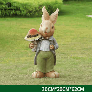 Sculpture personnalisée en fibre de verre du personnage <span class=keywords><strong>Peter</strong></span> Rabbit, grande statue de lapin de <span class=keywords><strong>dessin</strong></span> <span class=keywords><strong>animé</strong></span> pour la décoration des jardins d'enfants et des centres commerciaux - Product Image 4