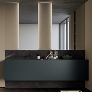 Mueble de Baño con Lavabo para Hotel - Mueble de Baño Moderno de Acero Inoxidable 304 - Product Image 3