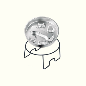 Suporte Ecológico para Tigela Única - Tigela de Alimentação Lenta para Animais de Estimação em Aço Inoxidável 304 com Design Arredondado, Grande Capacidade e Antiderrapante - Product Image 6