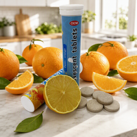 Tabletas Efervescentes de Vitamina C, Directo de Fábrica, Marca Privada, Suplemento para la Salud del Adulto, Antioxidante, Inmunológico, Anti-Fatiga