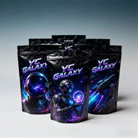 Sacs Mylar en gros 3.5g 7g 14g 28g découpés sur mesure, anti-odeur, avec fermeture éclair, pour bonbons, herbes, fleurs, biscuits, emballage alimentaire