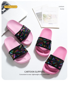 Chaussons scintillants et frais pour l'été, nouveau style pour les petites filles, chaussons décontractés, semelles souples, chaussures non-convientes pour la plage - Product Image 6