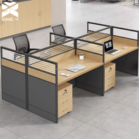 Table de bureau compacte avec bureau modulaire et cloisons de bureau, idéale pour les petites écoles, les hôpitaux, poste de travail compact