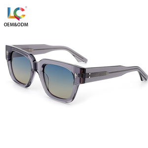 2025 nóng bán dày khung Acetate Kính mát cho nam giới phụ nữ cổ điển thiết kế thương hiệu vuông với phân cực kính mặt trời UV 400 - Product Image 1