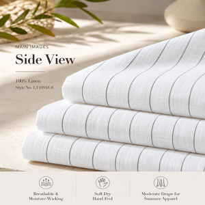 Tissu 100% Lin, Coton et Bambou en Gros pour l'Industrie du Vêtement - Vente Directe d'Usine - Tissu pour Robe Femme - Product Image 3