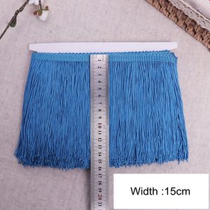 6,5 yardas 4 pulgadas algodón poliéster encaje borla recorte para escenario ropa lámpara cortina decoración-DIY vestido Latino escenario - Product Image 2