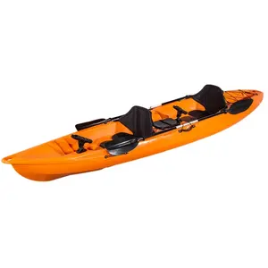 Barco de remos de doble asiento para 2 personas, barato, para pesca, surf, con paleta de plástico, kayak