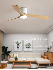 Meilleur prix ventilateur de plafond décoratif vintage de style américain 220 v ventilateur de plafond alimenté par enroulement avec lumière ventilateur de plafond lumière pour la maison - Product Image 2