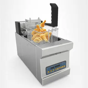 High Quality Commercial Small Electric Single Tank 8L Auto-lifting Deep Fryer OFE-H08 With CE Certification