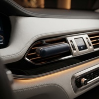 Désodorisant Voiture Luxe Cuir Alliage Zinc Clip Ventilation Évaporation Naturelle Longue Durée Design Élégant Premium