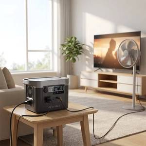 Portable Power Station Solar Panel Car Backup Lithium Battery Home Energy <b>Storage</b> Pure Sine Wave AC/DC Outlets <b>Camping</b> Traveling - Product Image 2