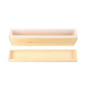 INTODIY Boîte en bois rectangulaire avec couvercle, Moule Tusi, Moule à savon anti-gonflement, Moule en silicone pour savon artisanal à froid - Product Image 6