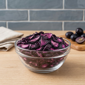 Tranches de Jamun Noir Lyophilisé Premium, Légères et Croustillantes, Sans Sucre, Sans Conservateurs, Fruit Véritable, Prêtes à Manger, Snack en Gros, Fourniture en Vrac - Product Image 3