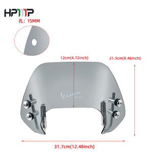 Aksesoris Motor Grosir OEM, Deflektor Angin/<span class=keywords><strong>Windscreen</strong></span> untuk Vespa 150 - Product Image 6
