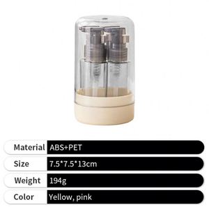 4 in 1 Cosmetics <b>Storage</b> ABS Travel Size Toiletry Bottles Refillable Leak Proof Cosmetic Dispenser Set for Vacation <b>Camping</b> - Product Image 3