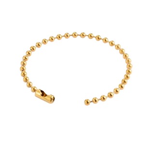 Pulsera de Cuentas Redondas Color Dorado, Cadena de <span class=keywords><strong>Bolas</strong></span> de Acero Inoxidable de 1.5mm-4.0mm, Tobillera de Moda, Joyería Apilable <span class=keywords><strong>para</strong></span> Mujeres y Hombres - Product Image 6
