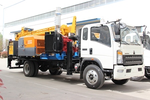Machine de forage minier <span class=keywords><strong>Hardrock</strong></span> 400m montée sur camion pour puits d'eau - Product Image 3
