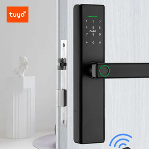 Trung Quốc phân phối nhôm hợp kim thông minh khách sạn Vân tay khóa cửa thông minh xử lý khách sạn khóa với tuya ứng dụng - Product Image 2