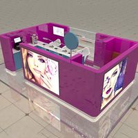 M2 Display Design d'intérieur pour salon de beauté Kiosque de présentation rose personnalisé pour salon de manucure et de manucure Magasin de détail Design pour magasin de manucure