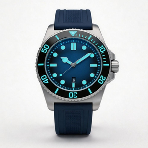 Reloj de Pulsera de Caucho FKM Personalizado OEM, Reloj Mecánico Automático SW200-1, Reloj de Titanio para Buceo, Resistente al Agua 20 BAR, Lujoso con Luminosidad BGW9 - Product Image 1