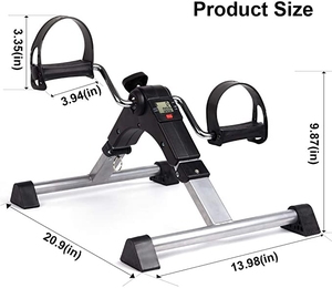 Sepeda Mini <span class=keywords><strong>Pedal</strong></span> untuk Olahraga di Bawah Meja, Sepeda Olahraga Magnetik Tipe Recumbent, Sepeda Mini Lipat Digital untuk Latihan <span class=keywords><strong>Pedal</strong></span> - Product Image 2